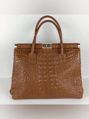 Giada Pelle Italian Genuine Leather, Top-Handle Satchel - with strap -Used Once